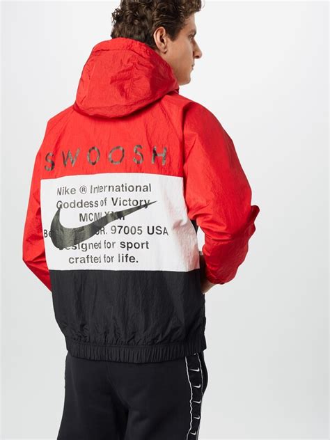 nike sportswear jacke in rot schwatz weiß|Sportswear Jacken & Westen .